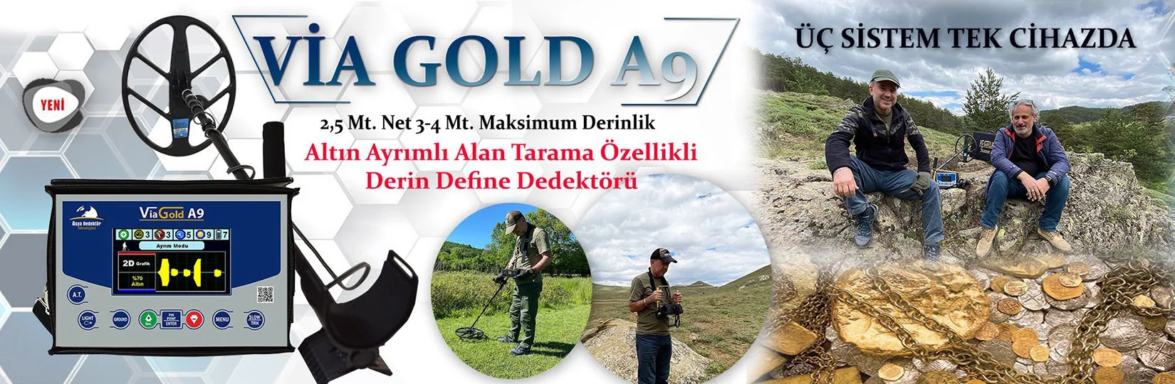 Via Gold A9 Altın Dedektörü